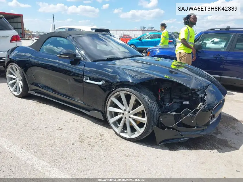 2017 Jaguar F-Type Premium VIN: SAJWA6ET3H8K42339 Lot: 42194284