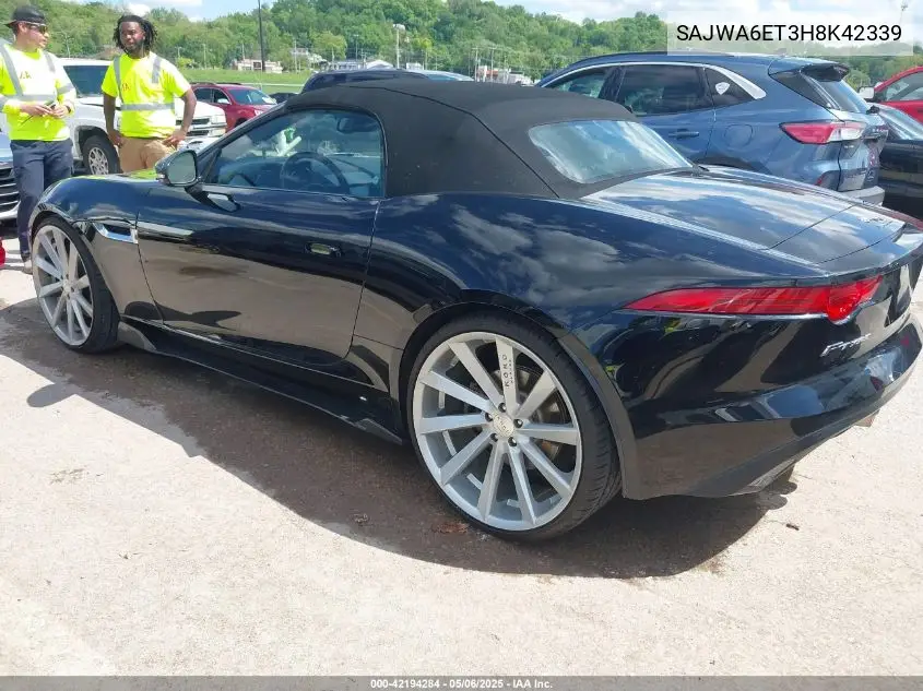2017 Jaguar F-Type Premium VIN: SAJWA6ET3H8K42339 Lot: 42194284