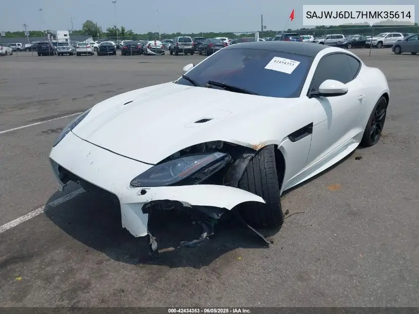 2017 Jaguar F-Type R VIN: SAJWJ6DL7HMK35614 Lot: 42434353
