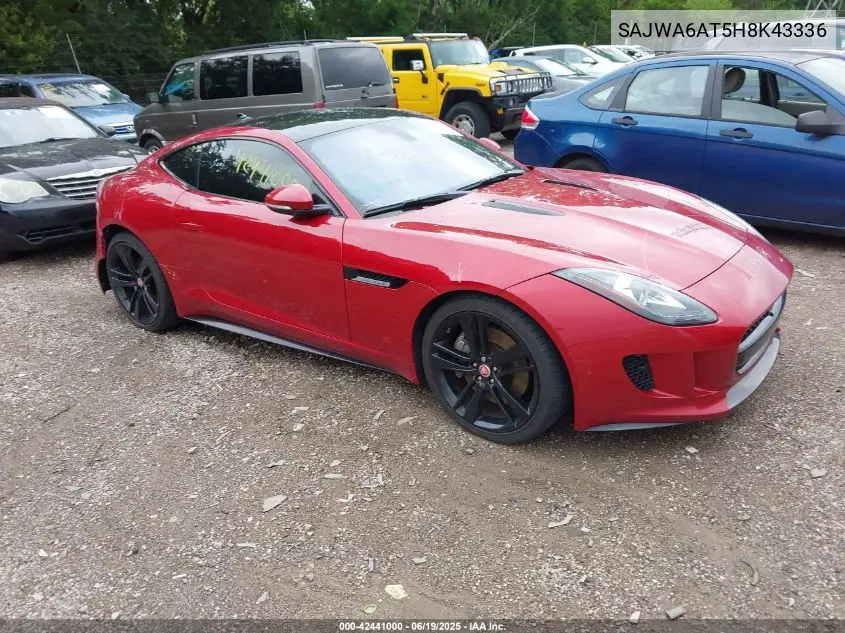2017 Jaguar F-Type Premium VIN: SAJWA6AT5H8K43336 Lot: 42441000
