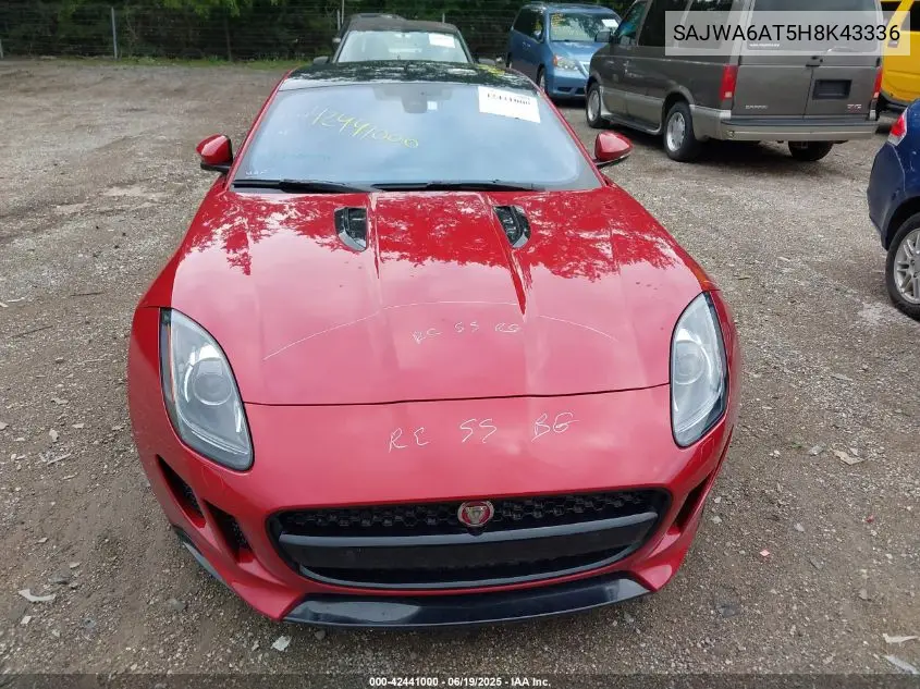 2017 Jaguar F-Type Premium VIN: SAJWA6AT5H8K43336 Lot: 42441000
