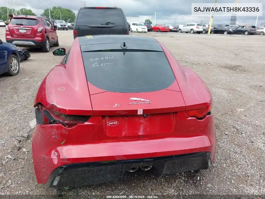 2017 Jaguar F-Type Premium VIN: SAJWA6AT5H8K43336 Lot: 42441000