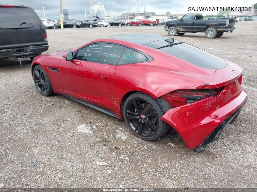 2017 Jaguar F-Type Premium VIN: SAJWA6AT5H8K43336 Lot: 42441000