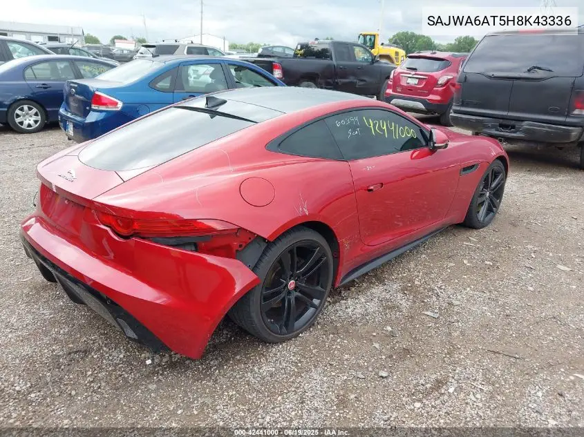 2017 Jaguar F-Type Premium VIN: SAJWA6AT5H8K43336 Lot: 42441000