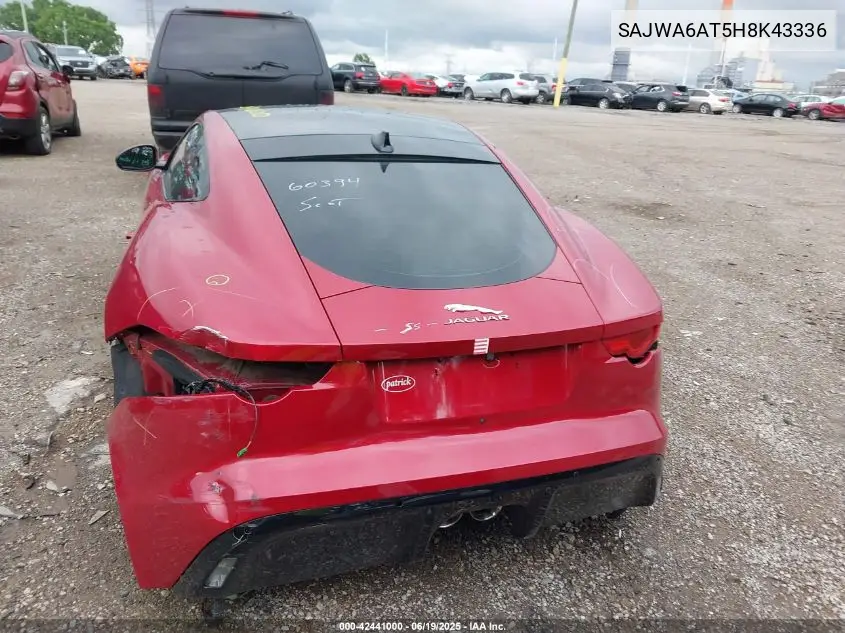 2017 Jaguar F-Type Premium VIN: SAJWA6AT5H8K43336 Lot: 42441000