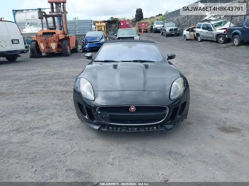 2017 Jaguar F-Type Premium VIN: SAJWA6ET4H8K43791 Lot: 42599075