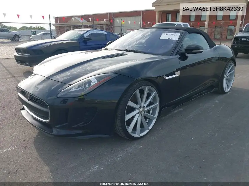 2017 Jaguar F-Type Premium VIN: SAJWA6ET3H8K42339 Lot: 42651012