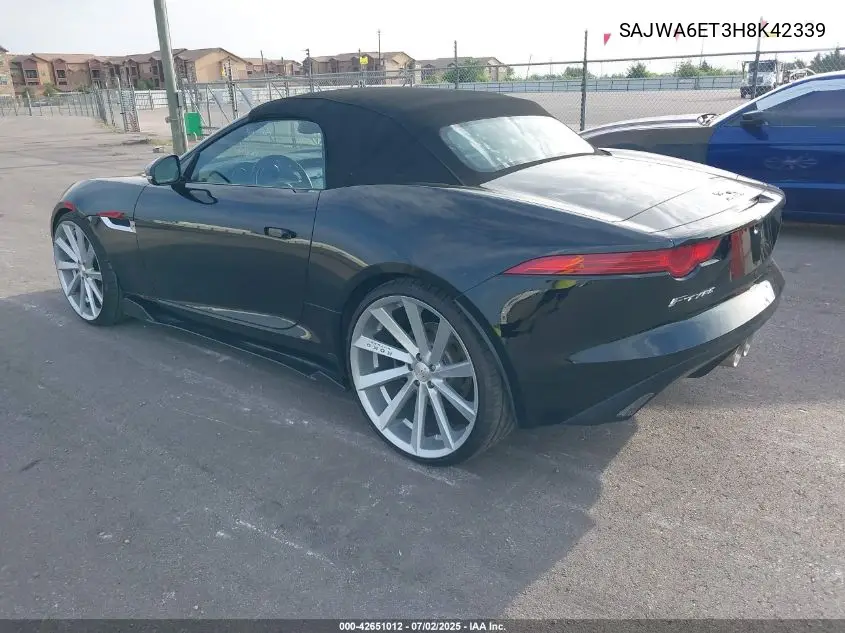 2017 Jaguar F-Type Premium VIN: SAJWA6ET3H8K42339 Lot: 42651012