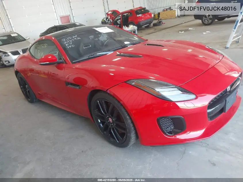 2018 Jaguar F-Type R-Dynamic VIN: SAJDF1FV0JCK48016 Lot: 42193280