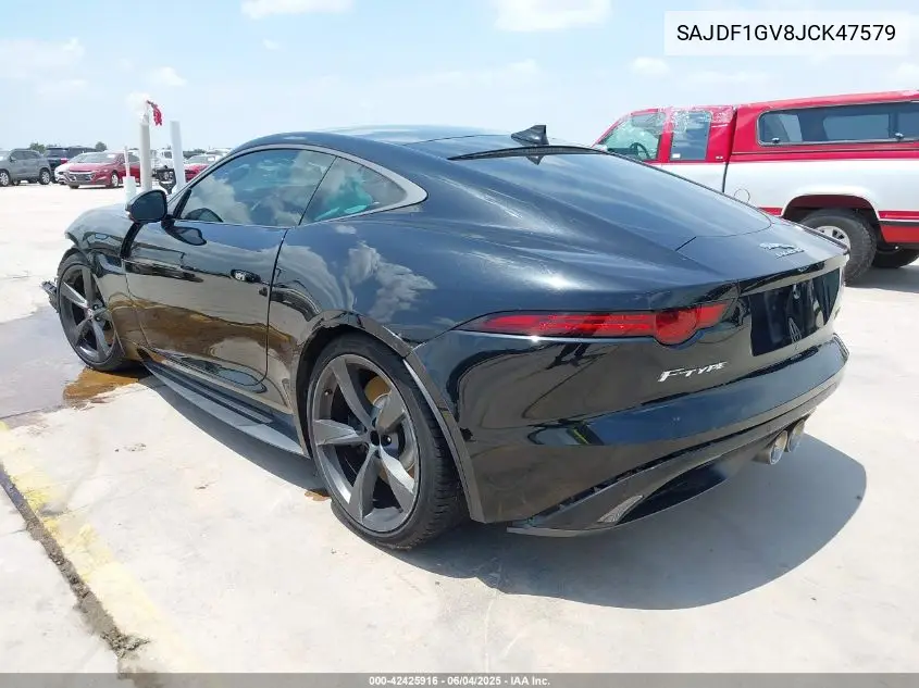 2018 Jaguar F-Type 400 Sport VIN: SAJDF1GV8JCK47579 Lot: 42425916