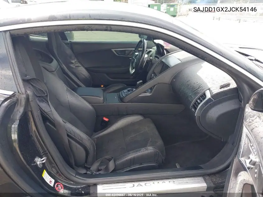2018 Jaguar F-Type 296Hp VIN: SAJDD1GX2JCK54146 Lot: 42496667