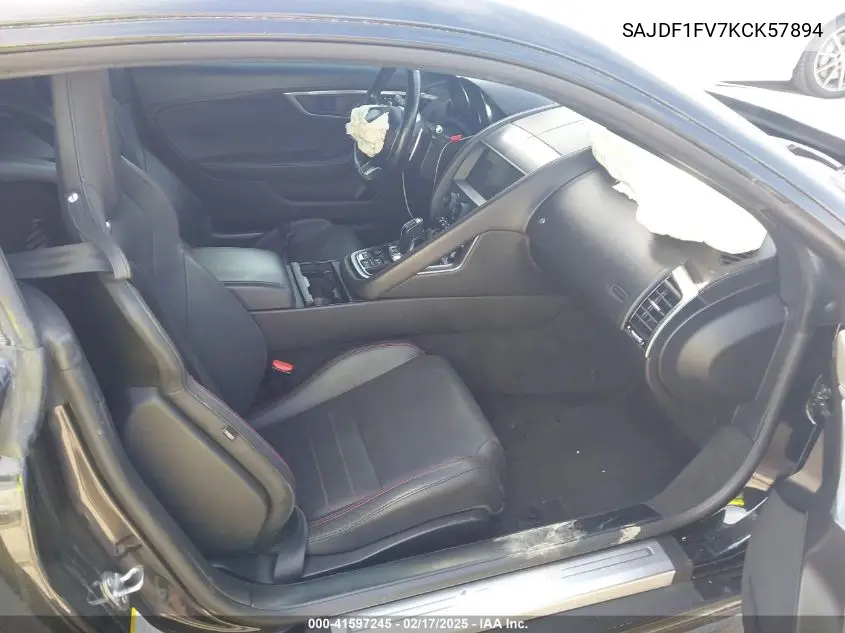 2019 Jaguar F-Type R-Dynamic VIN: SAJDF1FV7KCK57894 Lot: 41597245
