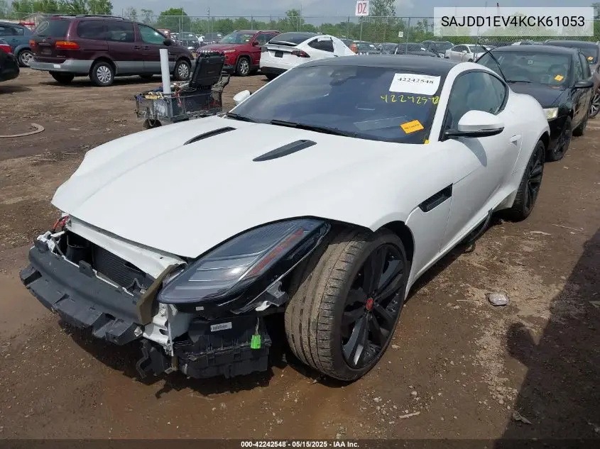 2019 Jaguar F-Type P340 VIN: SAJDD1EV4KCK61053 Lot: 42242548