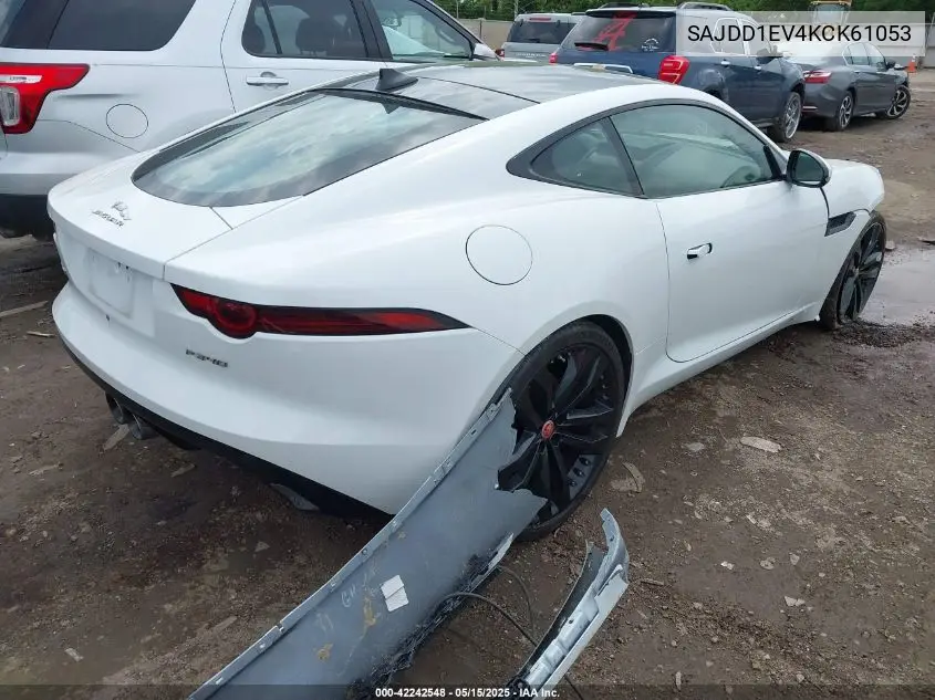 2019 Jaguar F-Type P340 VIN: SAJDD1EV4KCK61053 Lot: 42242548