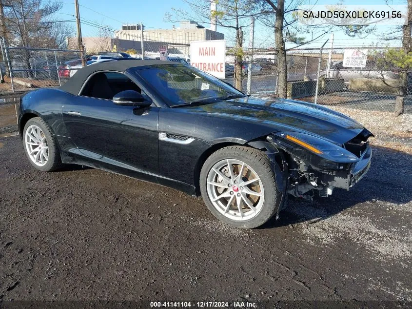 2020 Jaguar F-Type VIN: SAJDD5GX0LCK69156 Lot: 41141104