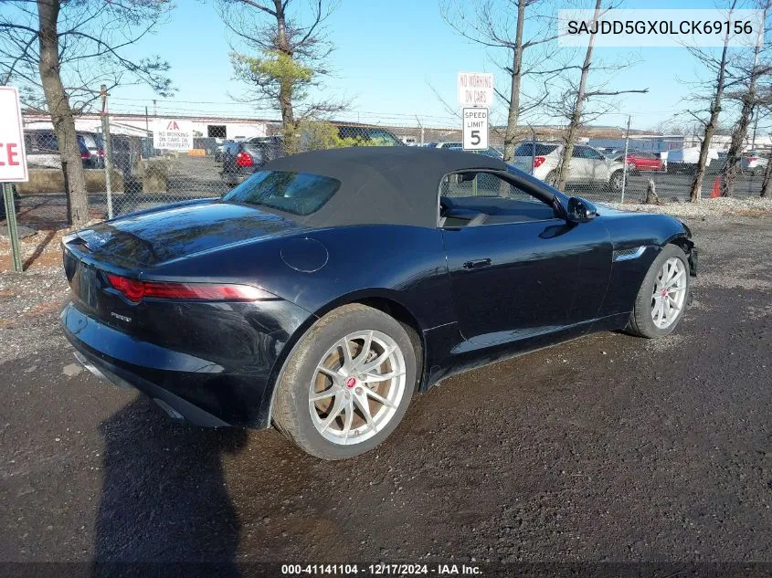 2020 Jaguar F-Type VIN: SAJDD5GX0LCK69156 Lot: 41141104