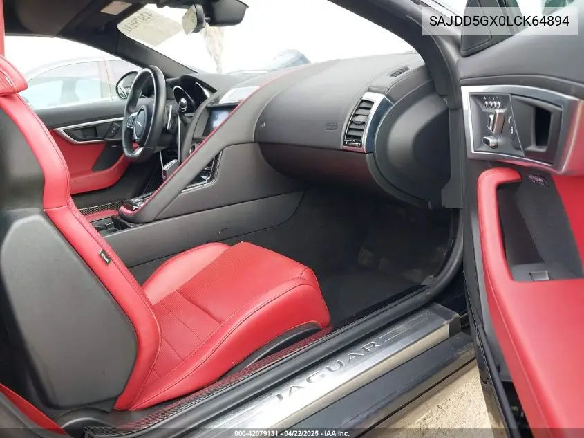 2020 Jaguar F-Type Checkered Flag Rwd Automatic/P300 Rwd Automatic VIN: SAJDD5GX0LCK64894 Lot: 42079131