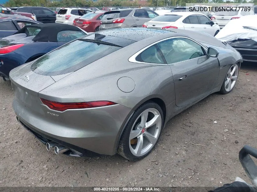 2022 Jaguar F-Type P450 Rwd Automatic VIN: SAJDD1EE6NCK77789 Lot: 40210205