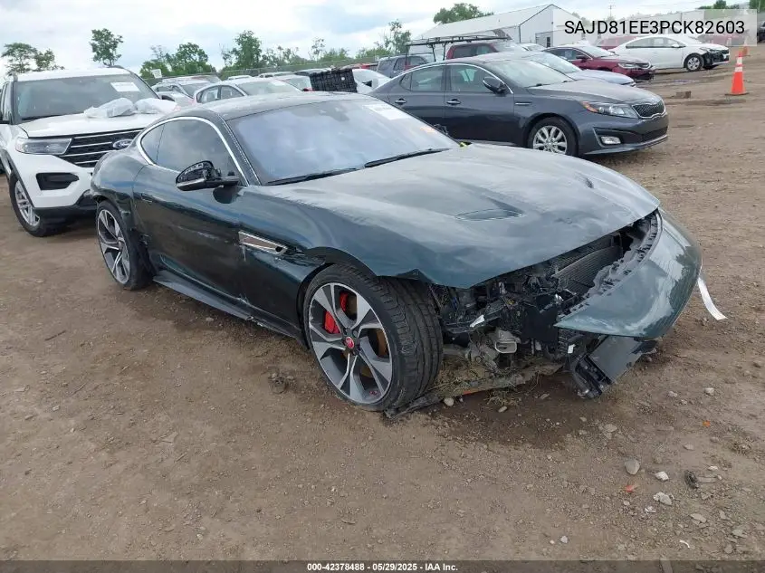 2023 Jaguar F-Type P450 R-Dynamic Awd Automatic VIN: SAJD81EE3PCK82603 Lot: 42378488