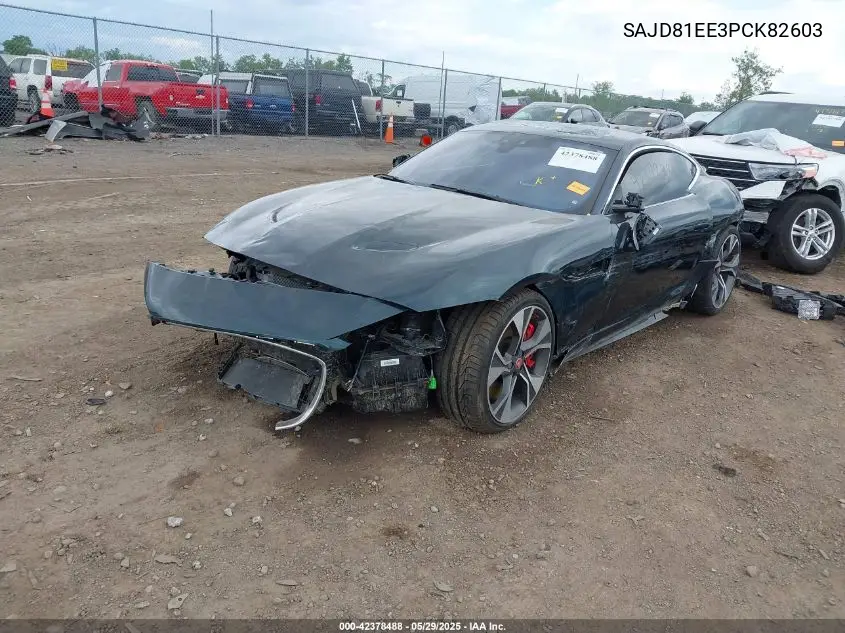 2023 Jaguar F-Type P450 R-Dynamic Awd Automatic VIN: SAJD81EE3PCK82603 Lot: 42378488