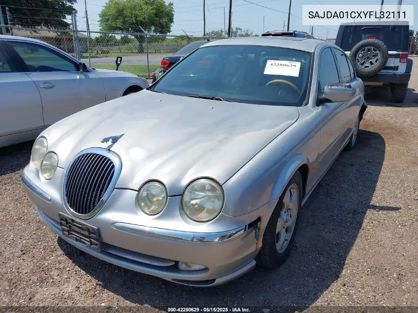 2000 Jaguar S-Type 3.0L V6 VIN: SAJDA01CXYFL32111 Lot: 42280629