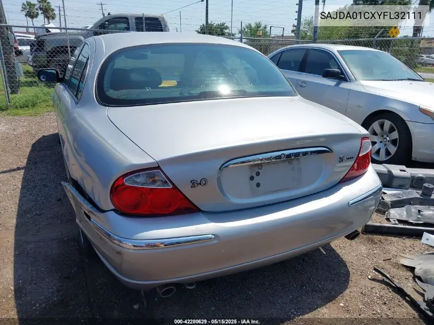 2000 Jaguar S-Type 3.0L V6 VIN: SAJDA01CXYFL32111 Lot: 42280629