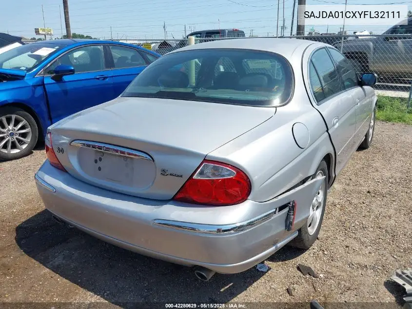 2000 Jaguar S-Type 3.0L V6 VIN: SAJDA01CXYFL32111 Lot: 42280629