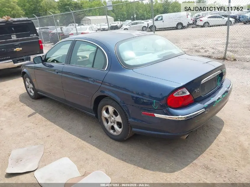 2000 Jaguar S-Type 3.0L V6 VIN: SAJDA01C1YFL11762 Lot: 42373253