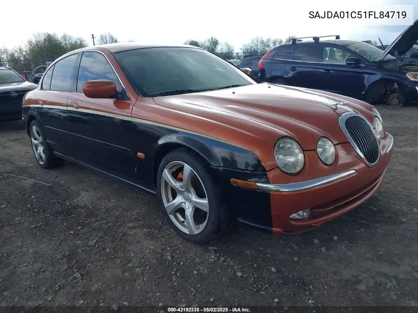 2001 Jaguar S-Type 3.0L V6 VIN: SAJDA01C51FL84719 Lot: 42192335