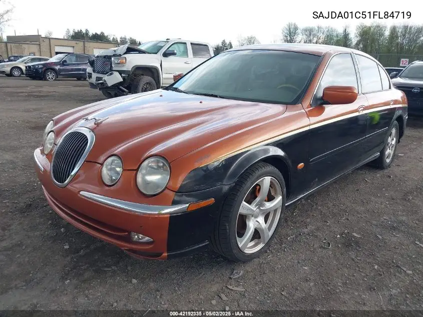 2001 Jaguar S-Type 3.0L V6 VIN: SAJDA01C51FL84719 Lot: 42192335