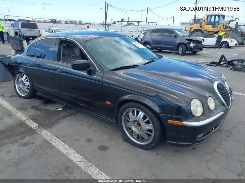 2001 Jaguar S-Type 3.0L V6 VIN: SAJDA01N91FM01958 Lot: 42255982