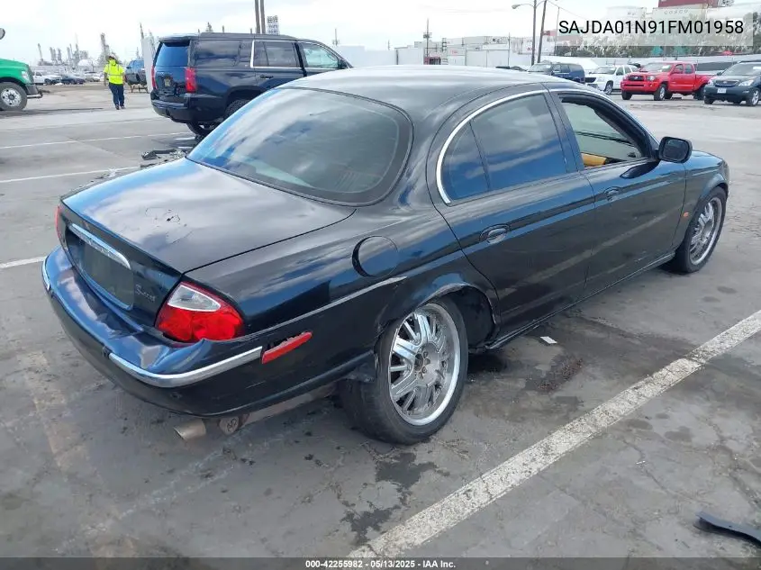2001 Jaguar S-Type 3.0L V6 VIN: SAJDA01N91FM01958 Lot: 42255982