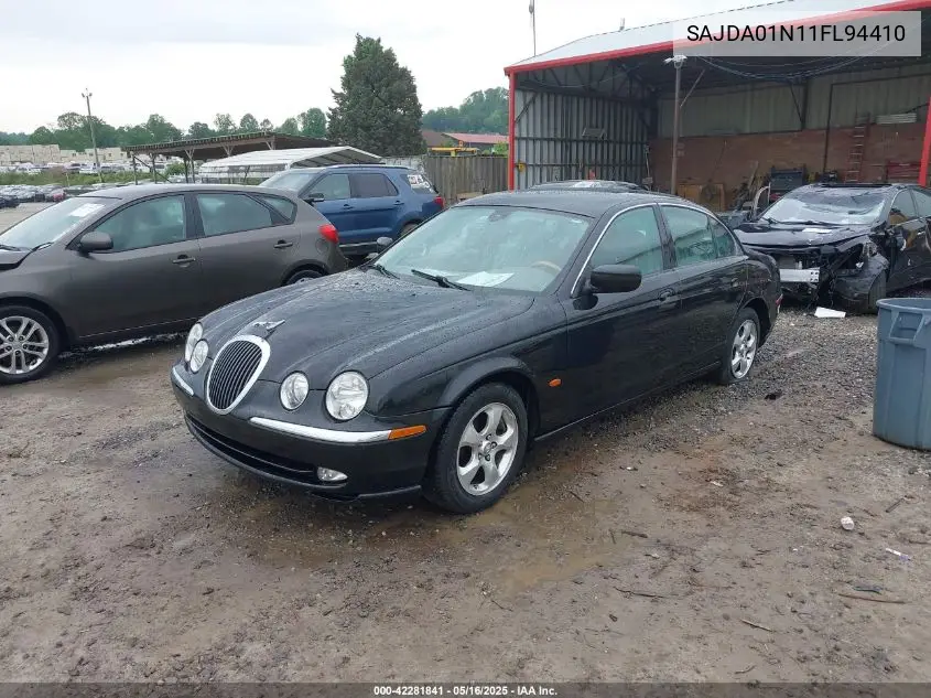 2001 Jaguar S-Type 3.0L V6 VIN: SAJDA01N11FL94410 Lot: 42281841