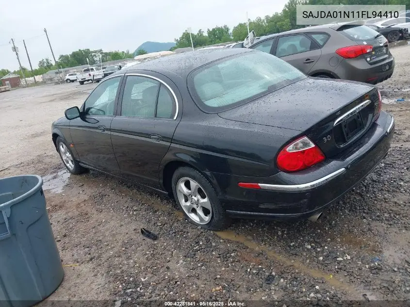 2001 Jaguar S-Type 3.0L V6 VIN: SAJDA01N11FL94410 Lot: 42281841
