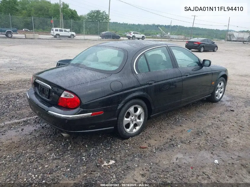 2001 Jaguar S-Type 3.0L V6 VIN: SAJDA01N11FL94410 Lot: 42281841