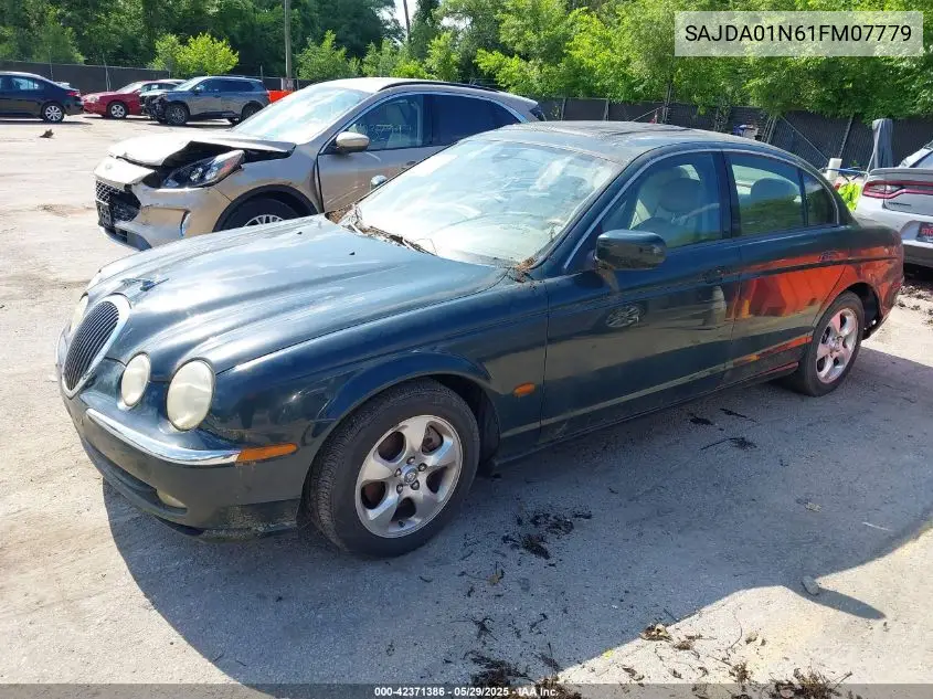 2001 Jaguar S-Type 3.0L V6 VIN: SAJDA01N61FM07779 Lot: 42371386