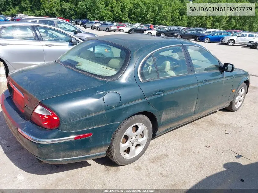 2001 Jaguar S-Type 3.0L V6 VIN: SAJDA01N61FM07779 Lot: 42371386