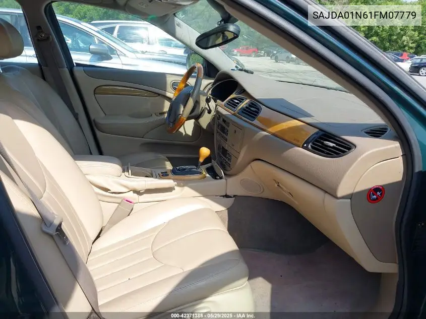 2001 Jaguar S-Type 3.0L V6 VIN: SAJDA01N61FM07779 Lot: 42371386