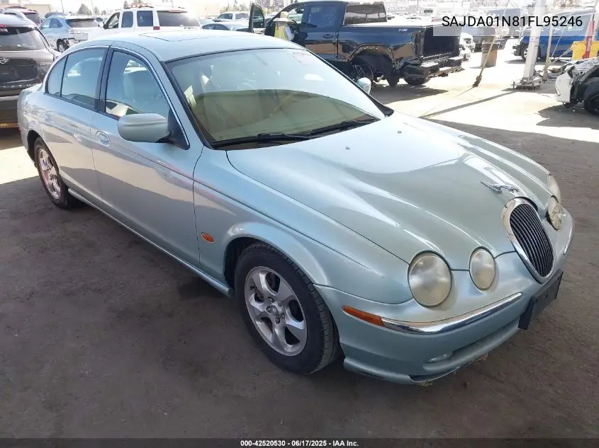 2001 Jaguar S-Type 3.0L V6 VIN: SAJDA01N81FL95246 Lot: 42520530