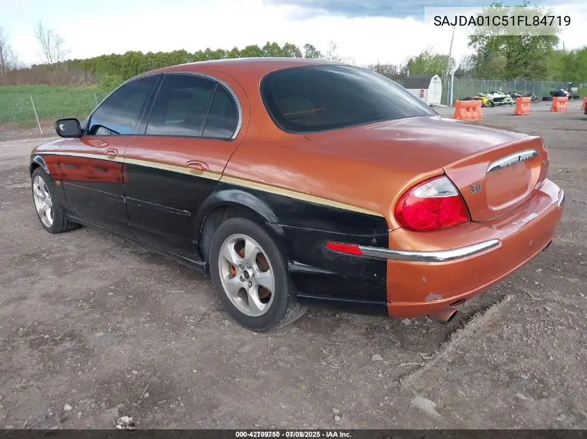 2001 Jaguar S-Type 3.0L V6 VIN: SAJDA01C51FL84719 Lot: 42709750