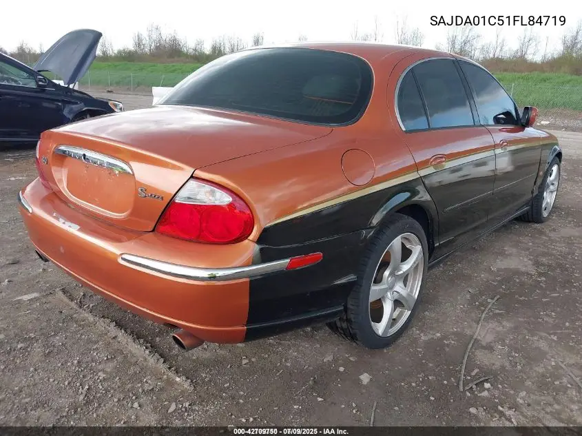 2001 Jaguar S-Type 3.0L V6 VIN: SAJDA01C51FL84719 Lot: 42709750