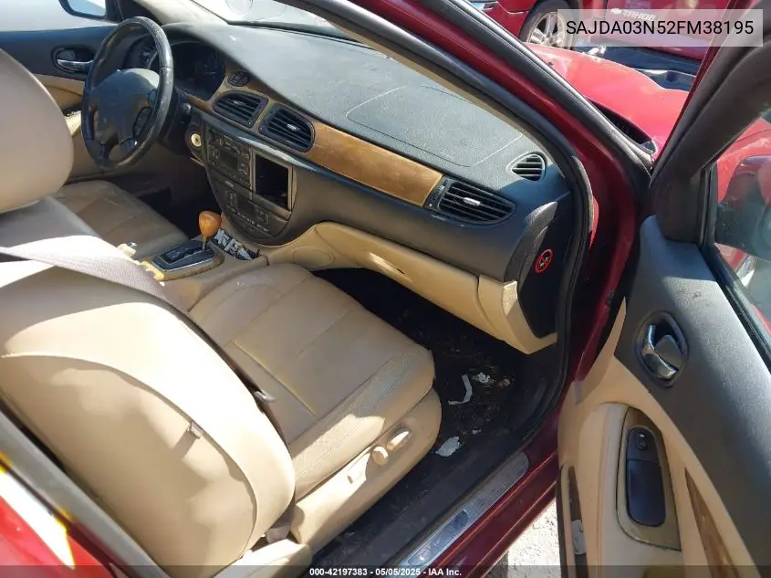 sajda03n52fm38195 SAJDA03N52FM38195 2002 Jaguar S-Type 3.0L V6