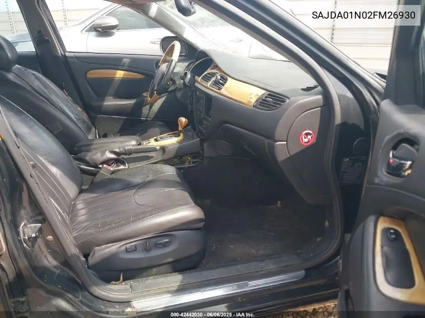 2002 Jaguar S-Type 3.0L V6 VIN: SAJDA01N02FM26930 Lot: 42442030