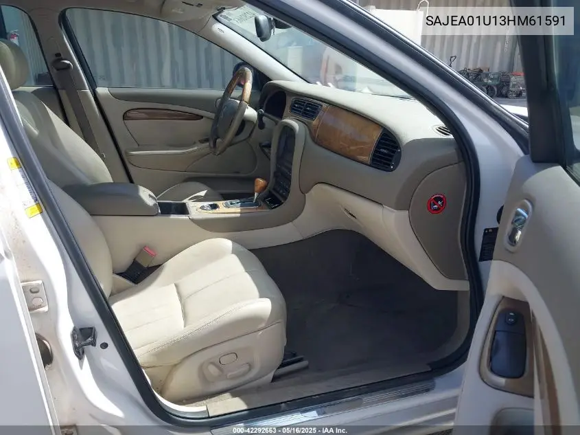 2003 Jaguar S-Type 4.2L V8 VIN: SAJEA01U13HM61591 Lot: 42292663