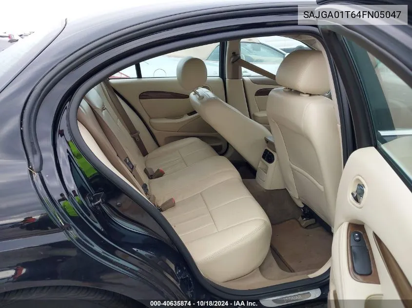 2004 Jaguar S-Type VIN: SAJGA01T64FN05047 Lot: 40635874