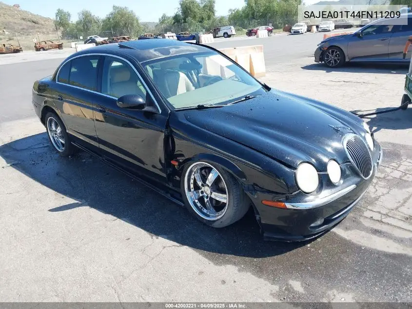 2004 Jaguar S-Type 3.0L V6 VIN: SAJEA01T44FN11209 Lot: 42003221