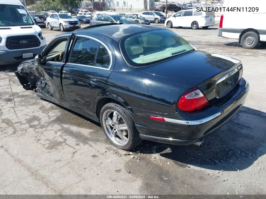 2004 Jaguar S-Type 3.0L V6 VIN: SAJEA01T44FN11209 Lot: 42003221
