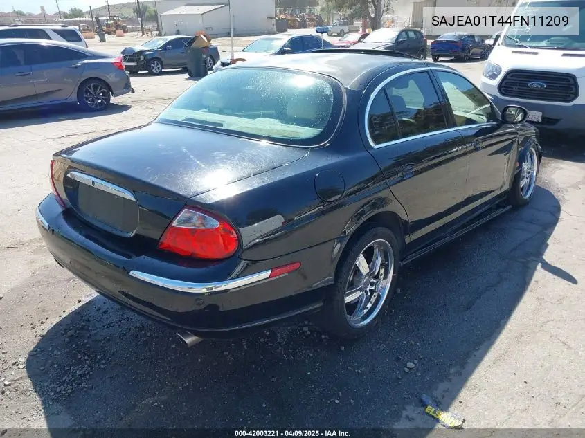 2004 Jaguar S-Type 3.0L V6 VIN: SAJEA01T44FN11209 Lot: 42003221