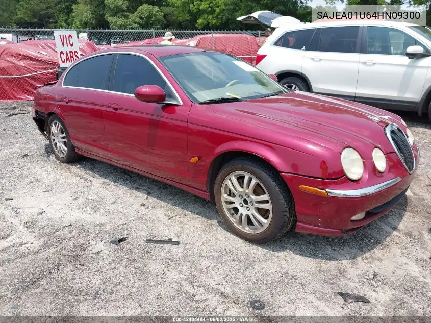 2004 Jaguar S-Type 4.2L V8 VIN: SAJEA01U64HN09300 Lot: 42404484