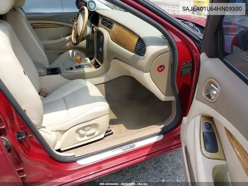 2004 Jaguar S-Type 4.2L V8 VIN: SAJEA01U64HN09300 Lot: 42404484
